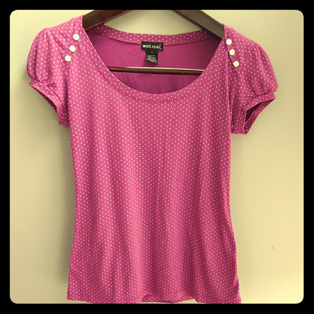 Wet deal medium feminine top